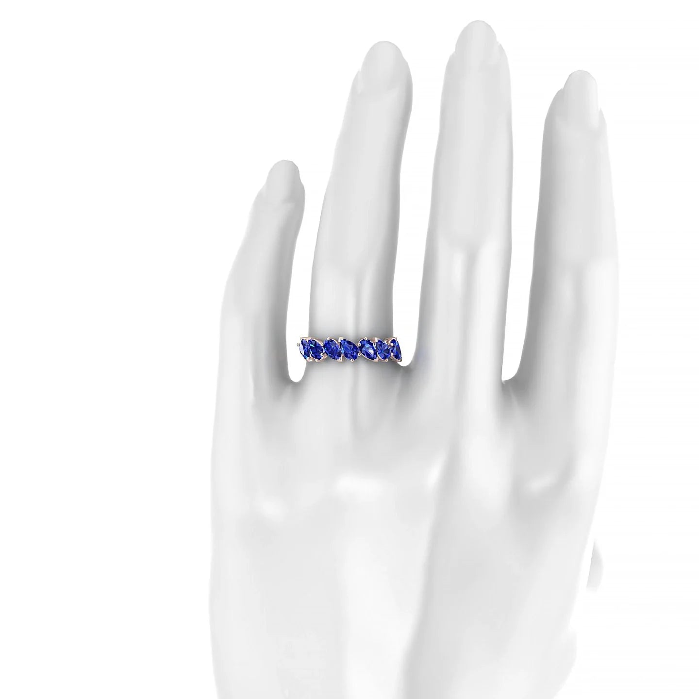 Mist | 18k Rose Gold 5 x 3 mm Pear Sapphire Ring