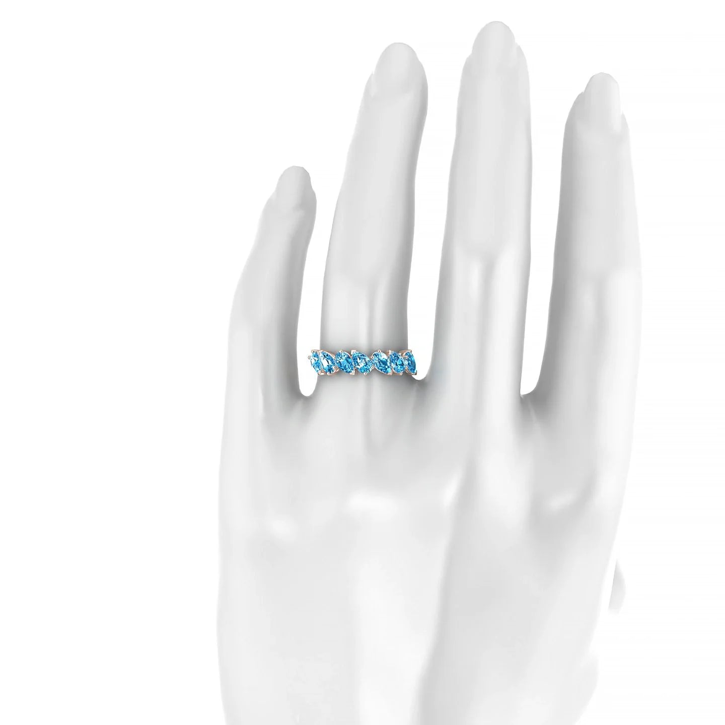Mist | 18k Rose Gold 5 x 3 mm Pear Topaz Ring