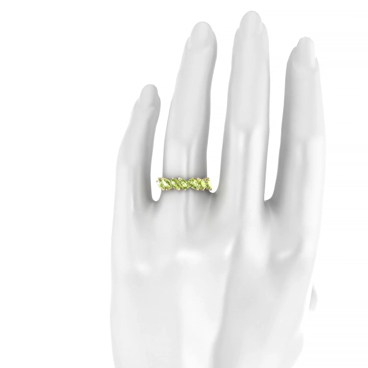 Mist | 18k Yellow Gold 5 x 3 mm Pear Peridot Ring