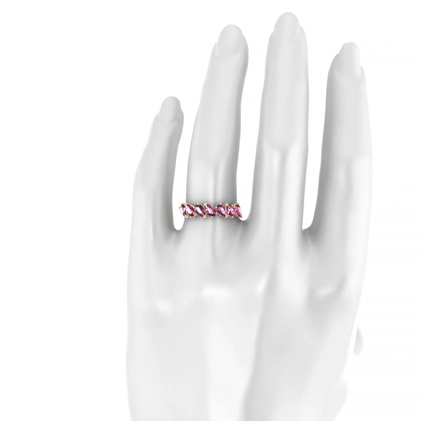 Mist | 18k Yellow Gold 5 x 3 mm Pear Rhodolite Ring