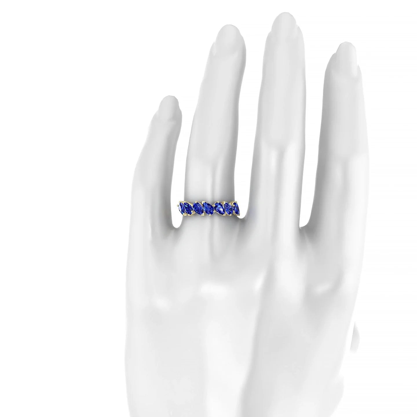 Mist | 18k Yellow Gold 5 x 3 mm Pear Sapphire Ring