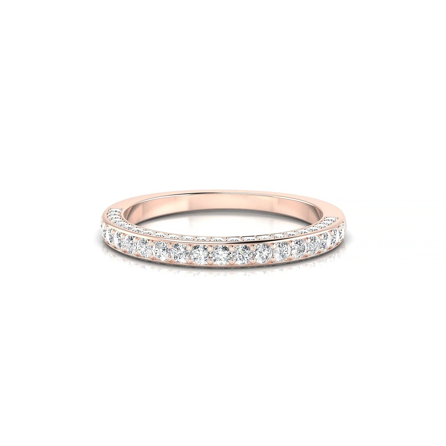 Muse | 18k Rose Gold 1.5 mm Round Diamond Ring