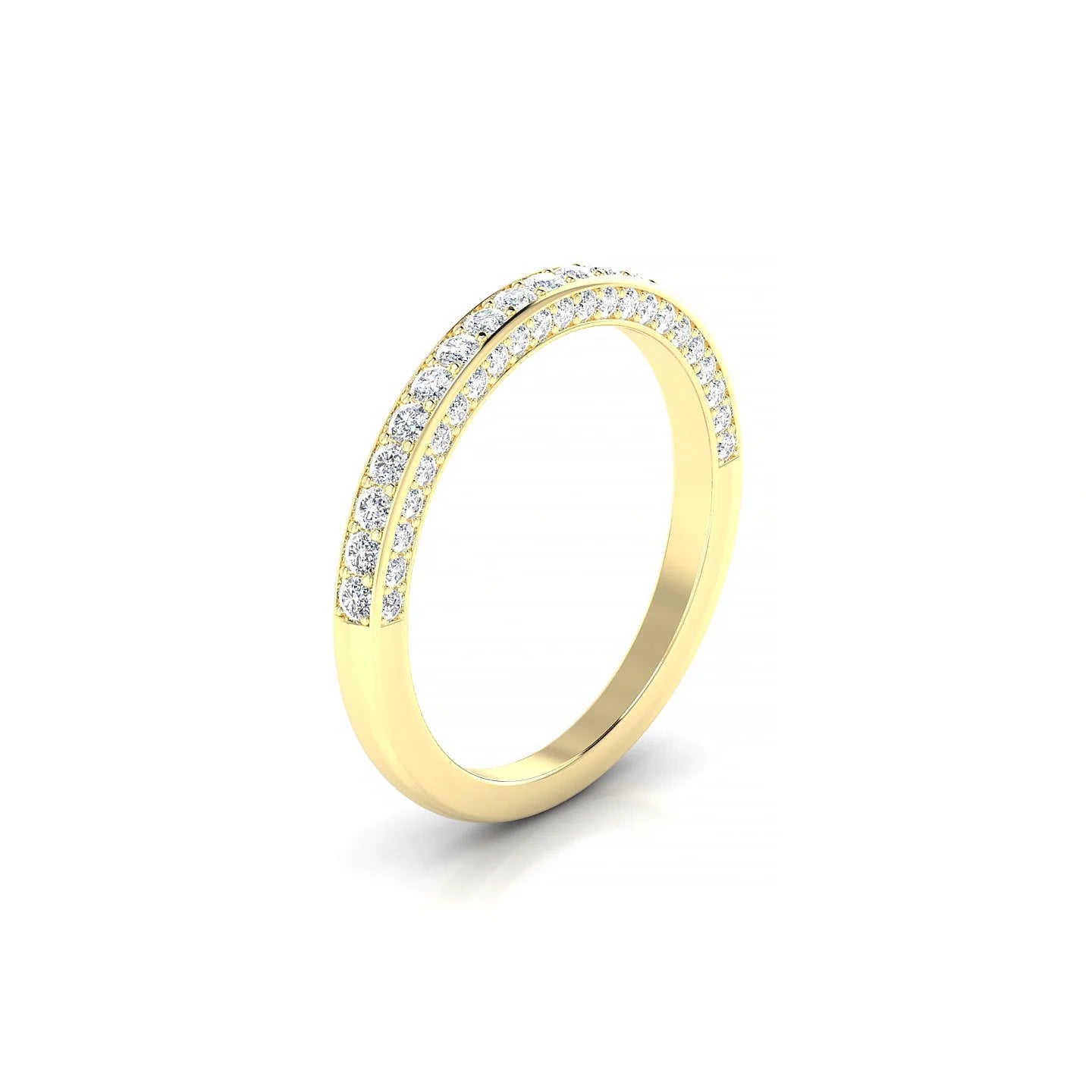 Muse | 18k Yellow Gold 1.5 mm Round Diamond Ring