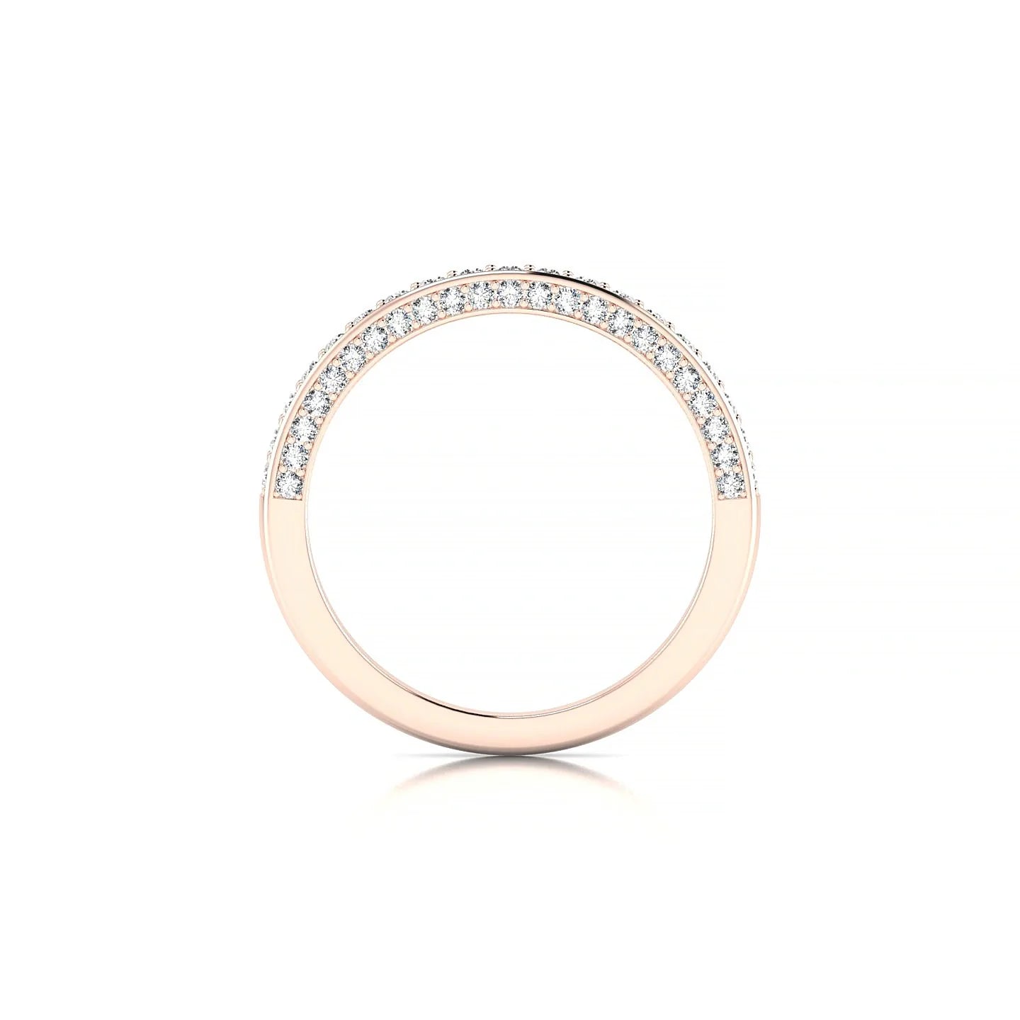 Muse | 18k Rose Gold 1.5 mm Round Diamond Ring