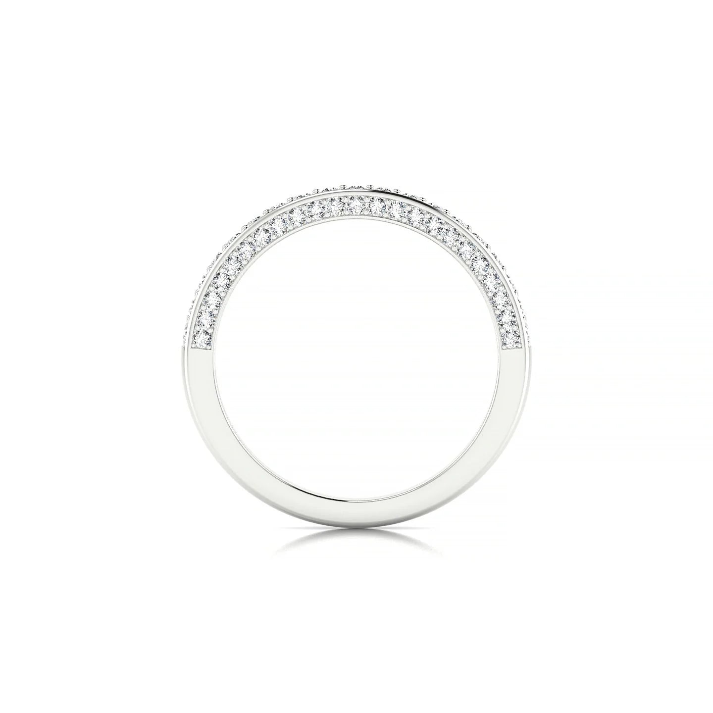 Muse | 18k White Gold 1.5 mm Round Diamond Ring
