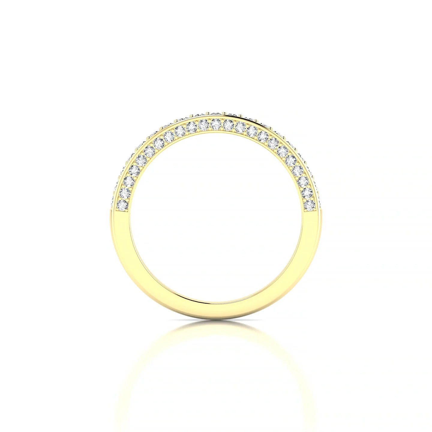 Muse | 18k Yellow Gold 1.5 mm Round Diamond Ring