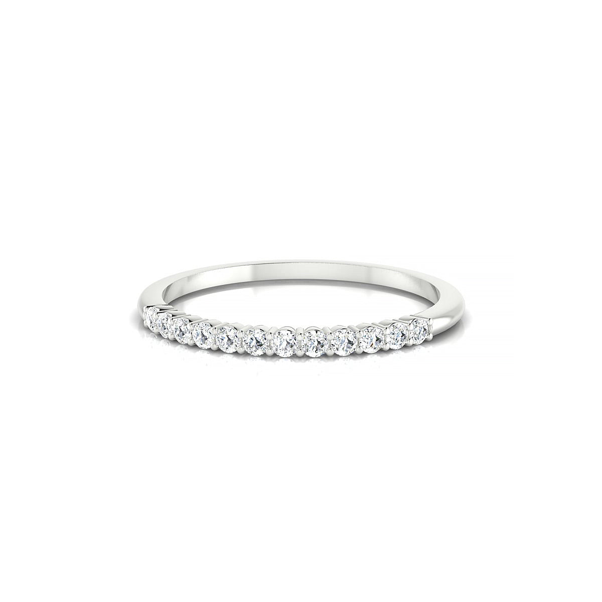 Passion | 18k White Gold 1.5 mm Round Diamond Ring