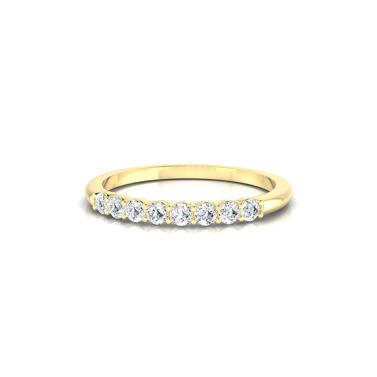 Passion | 18k Yellow Gold 2 mm Round Diamond Ring