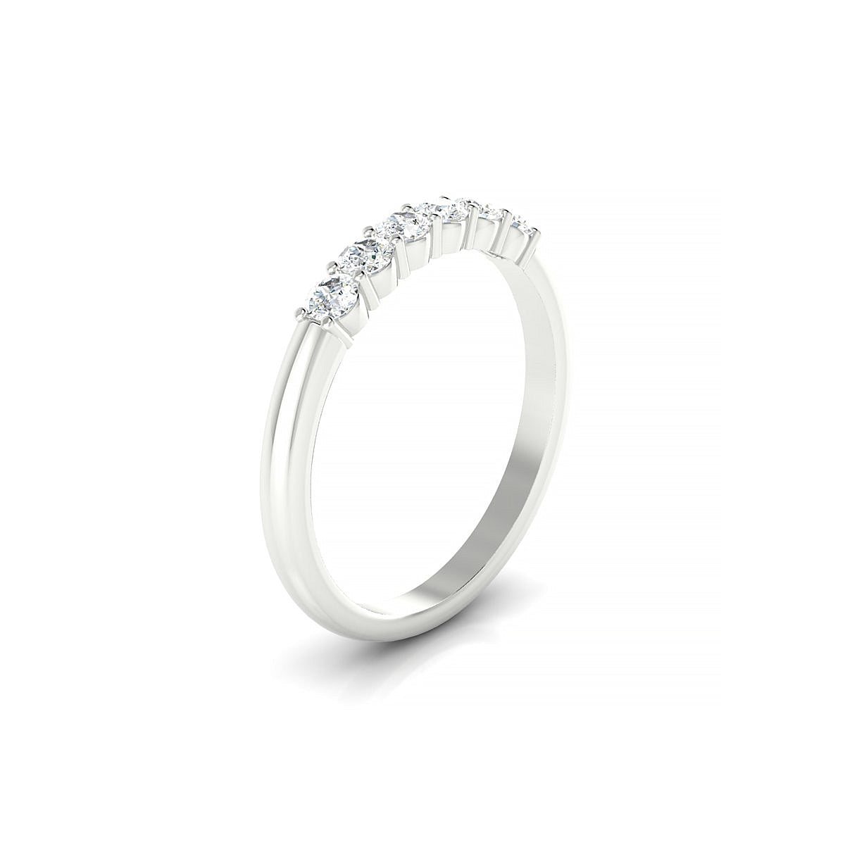 Passion | 18k White Gold 2.5 mm Round Diamond Ring