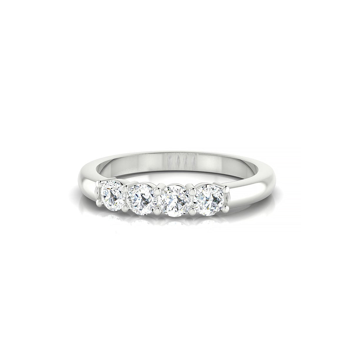 Passion | 18k White Gold 3 mm Round Diamond Ring