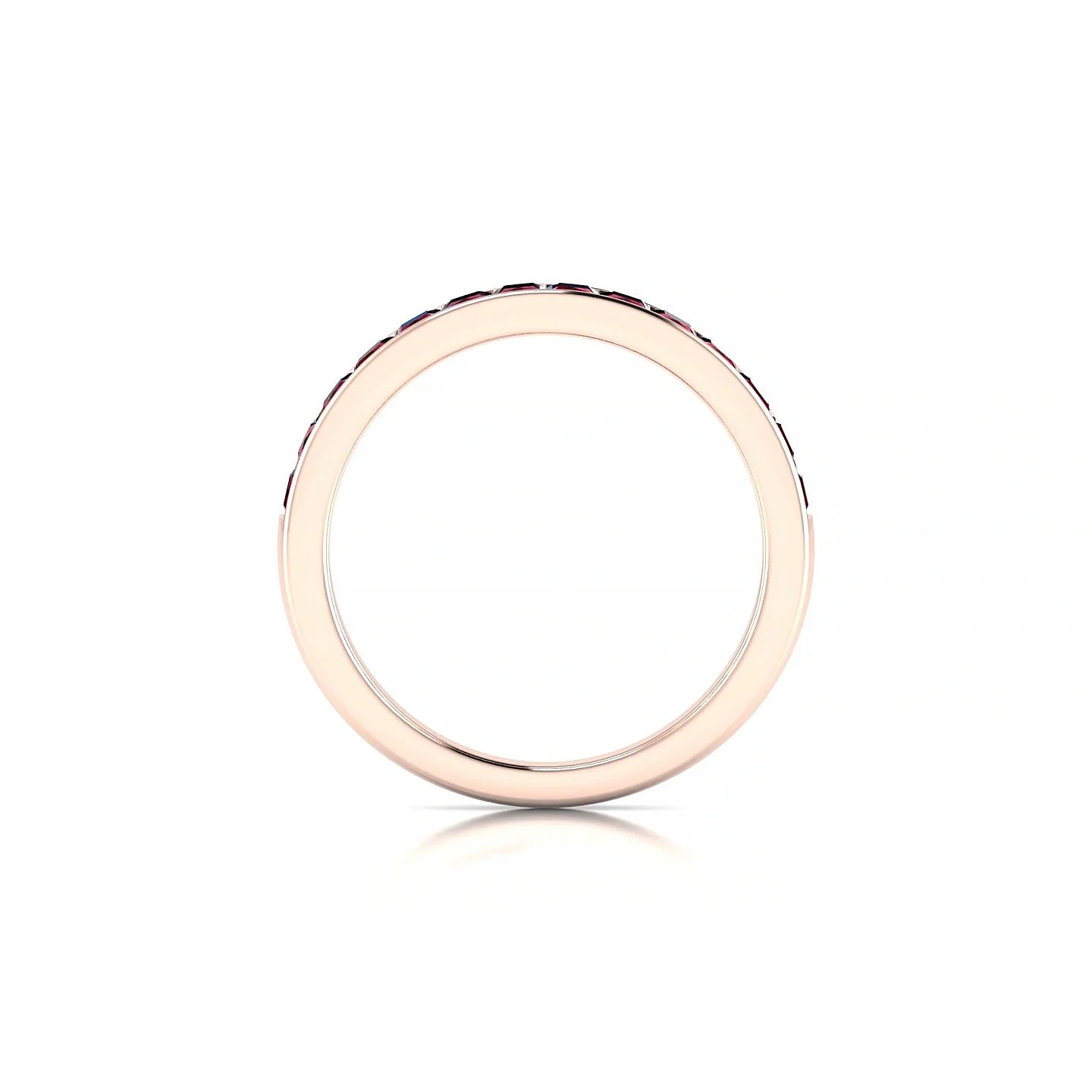Poise | 18k Rose Gold 2 mm Princess Ruby Ring