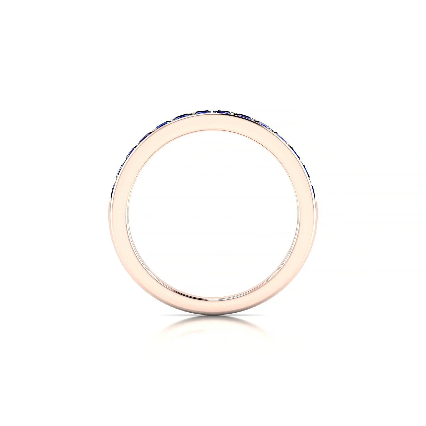 Poise | 18k Rose Gold 2 mm Princess Sapphire Ring