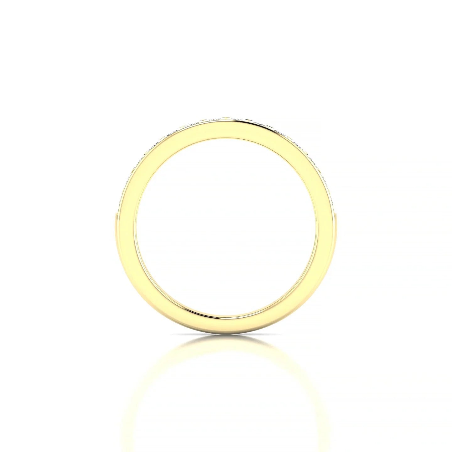 Poise | 18k Yellow Gold 2 mm Princess Diamond Ring