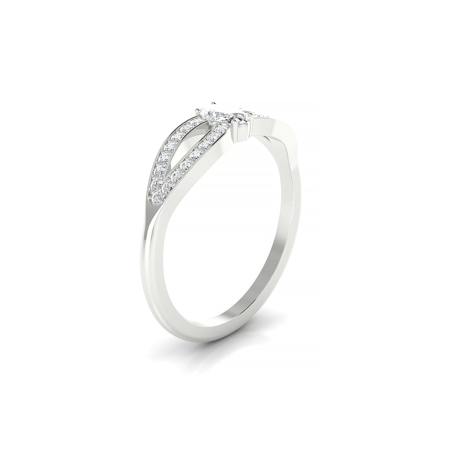 Prestige | 18k White Gold 5 x 3 mm Oval Diamond Ring