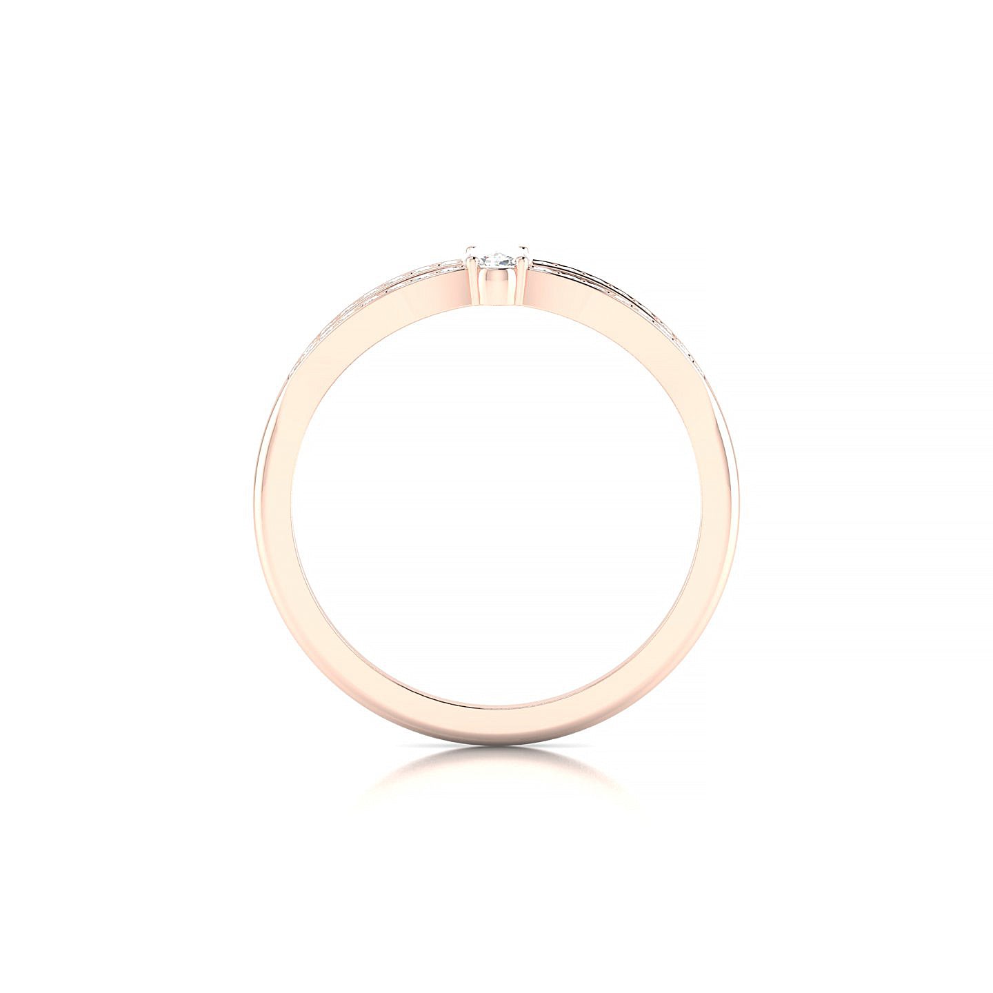 Prestige | 18k Rose Gold 5 x 3 mm Oval Diamond Ring