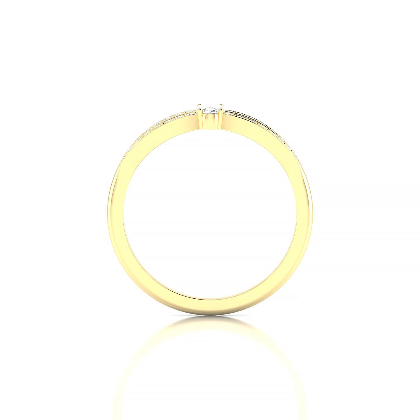 Prestige | 18k Yellow Gold 5 x 3 mm Oval Diamond Ring