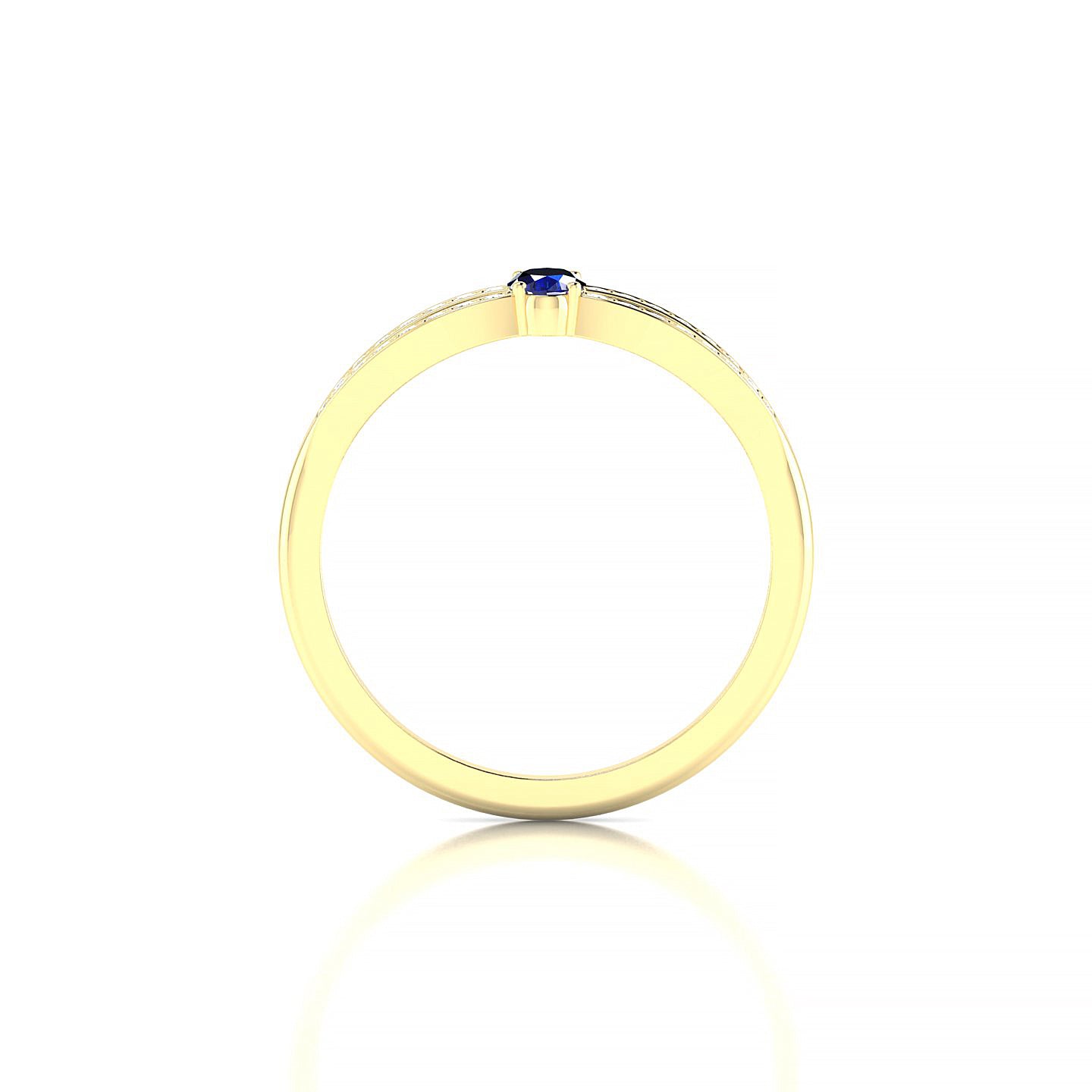 Prestige | 18k Yellow Gold 5 x 3 mm Oval Sapphire Ring