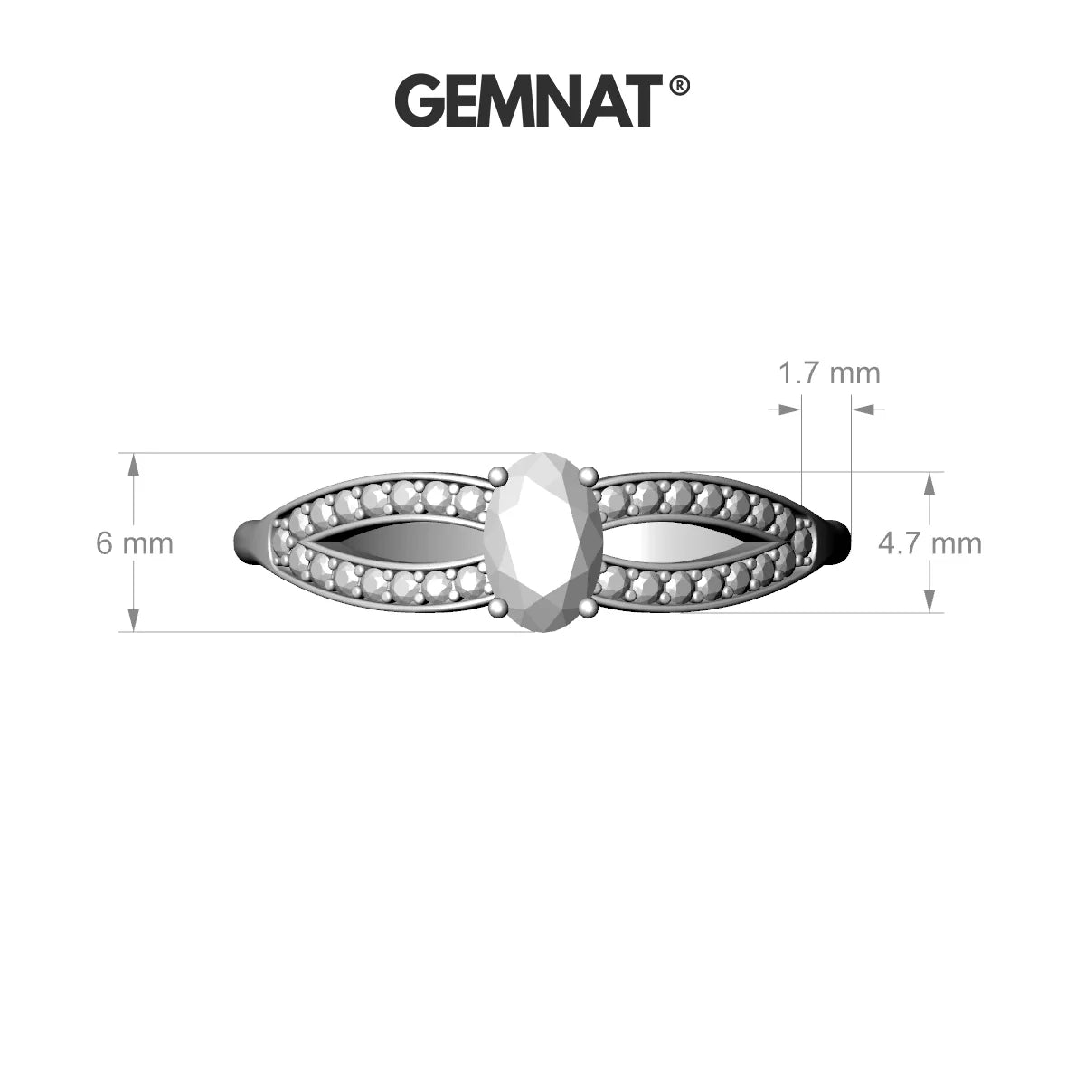 Prestige | 18k Rose Gold 6 x 4 mm Oval Tanzanite Ring