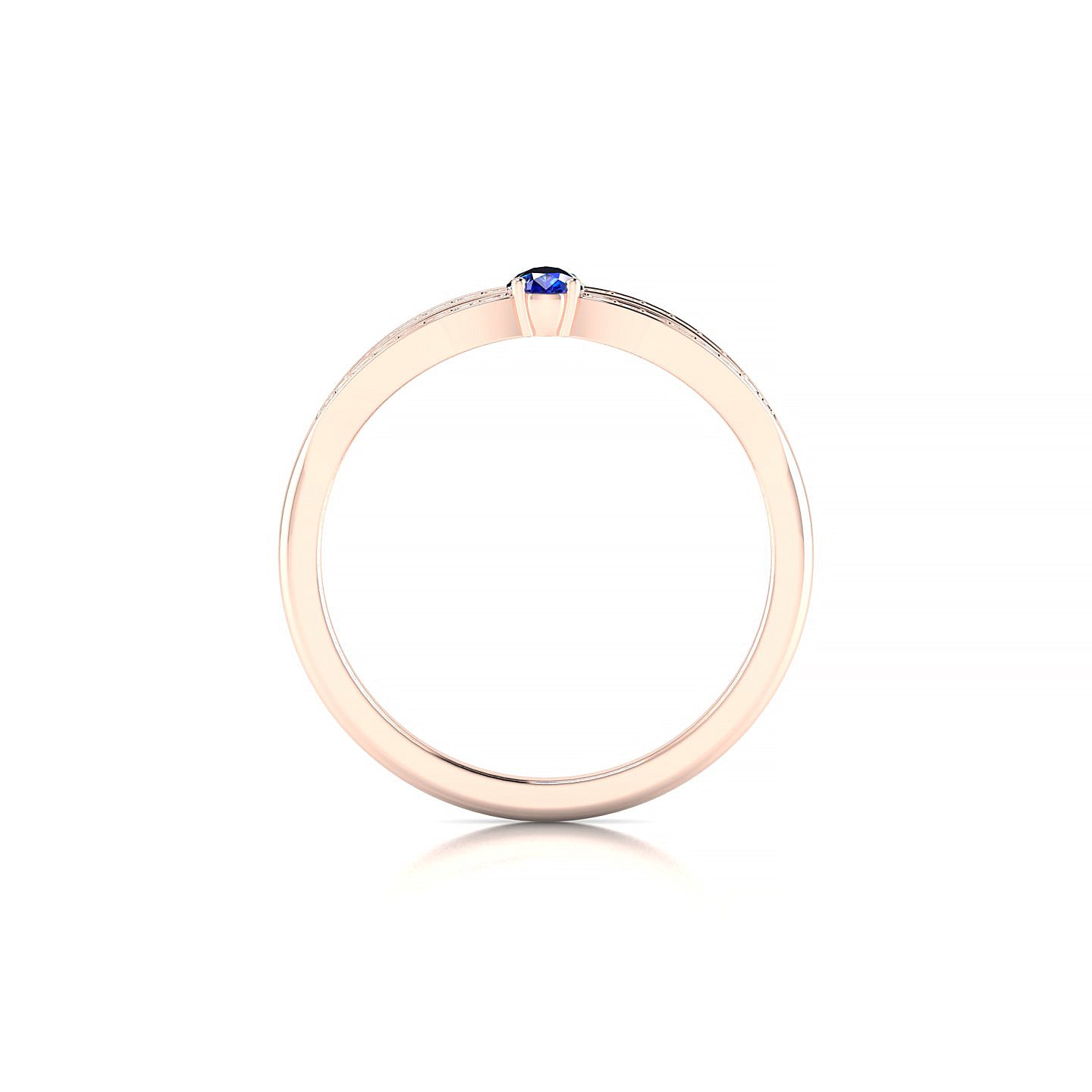 Prestige | 18k Rose Gold 5 x 3 mm Pear Sapphire Ring