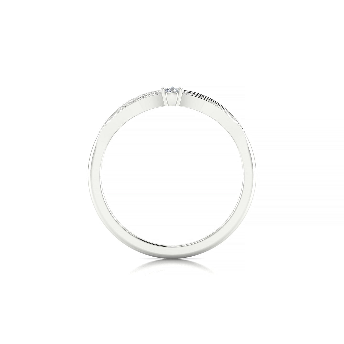 Prestige | 18k White Gold 5 x 3 mm Pear Diamond Ring