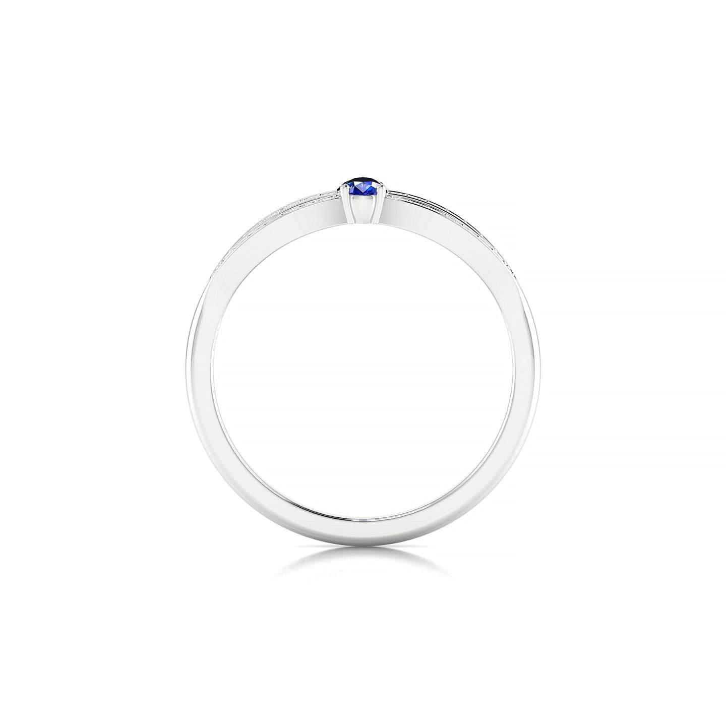 Prestige | 18k White Gold 5 x 3 mm Pear Sapphire Ring