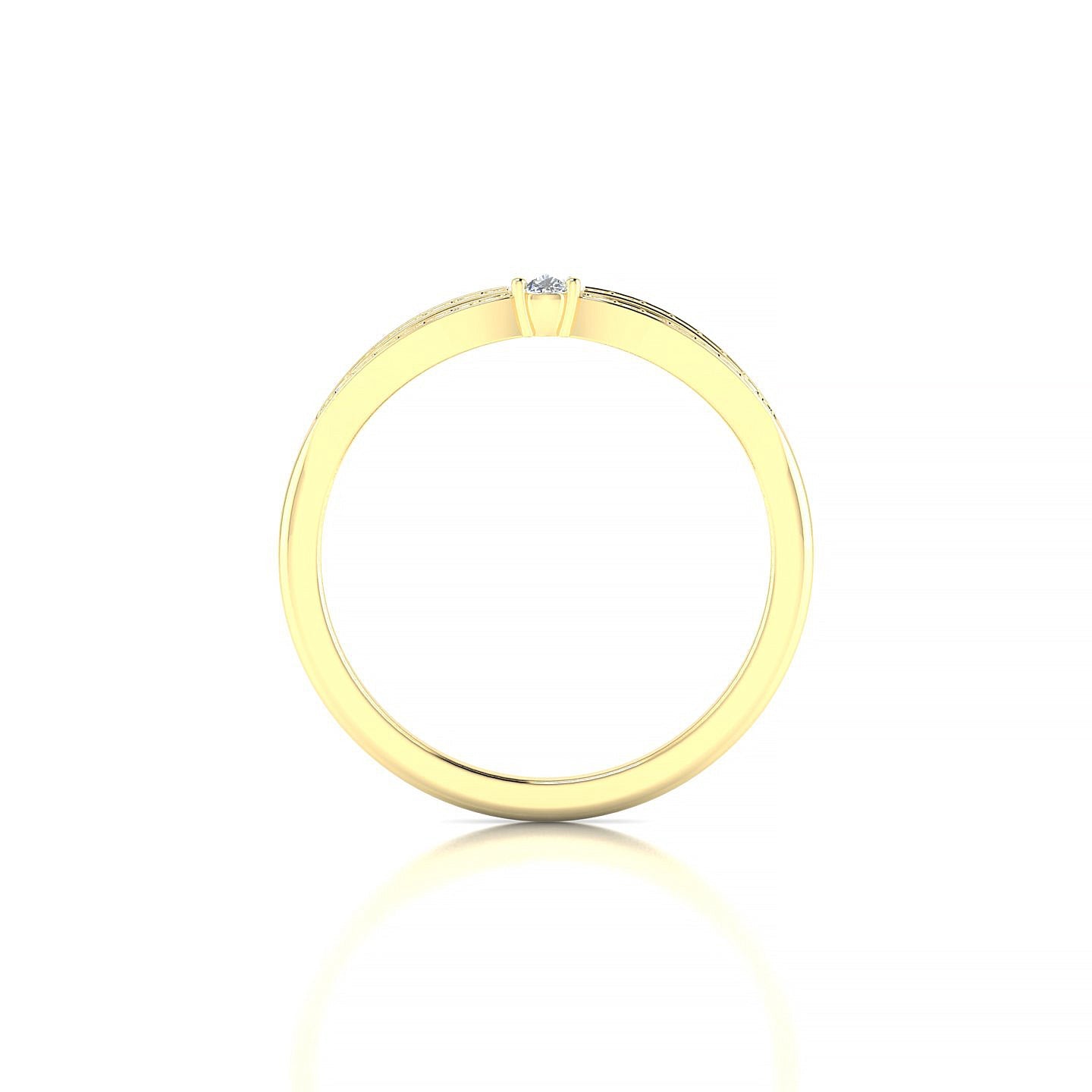 Prestige | 18k Yellow Gold 5 x 3 mm Pear Diamond Ring