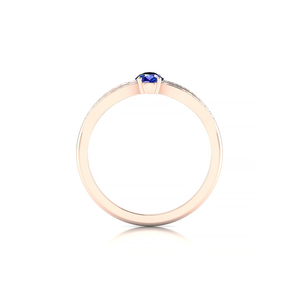 Prestige | 18k Rose Gold 6 x 4 mm Pear Sapphire Ring