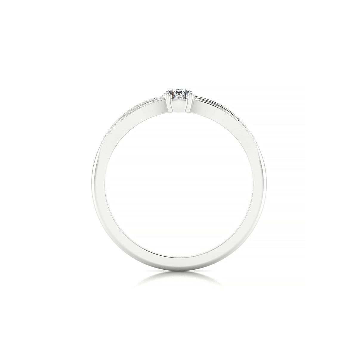 Prestige | 18k White Gold 6 x 4 mm Pear Diamond Ring