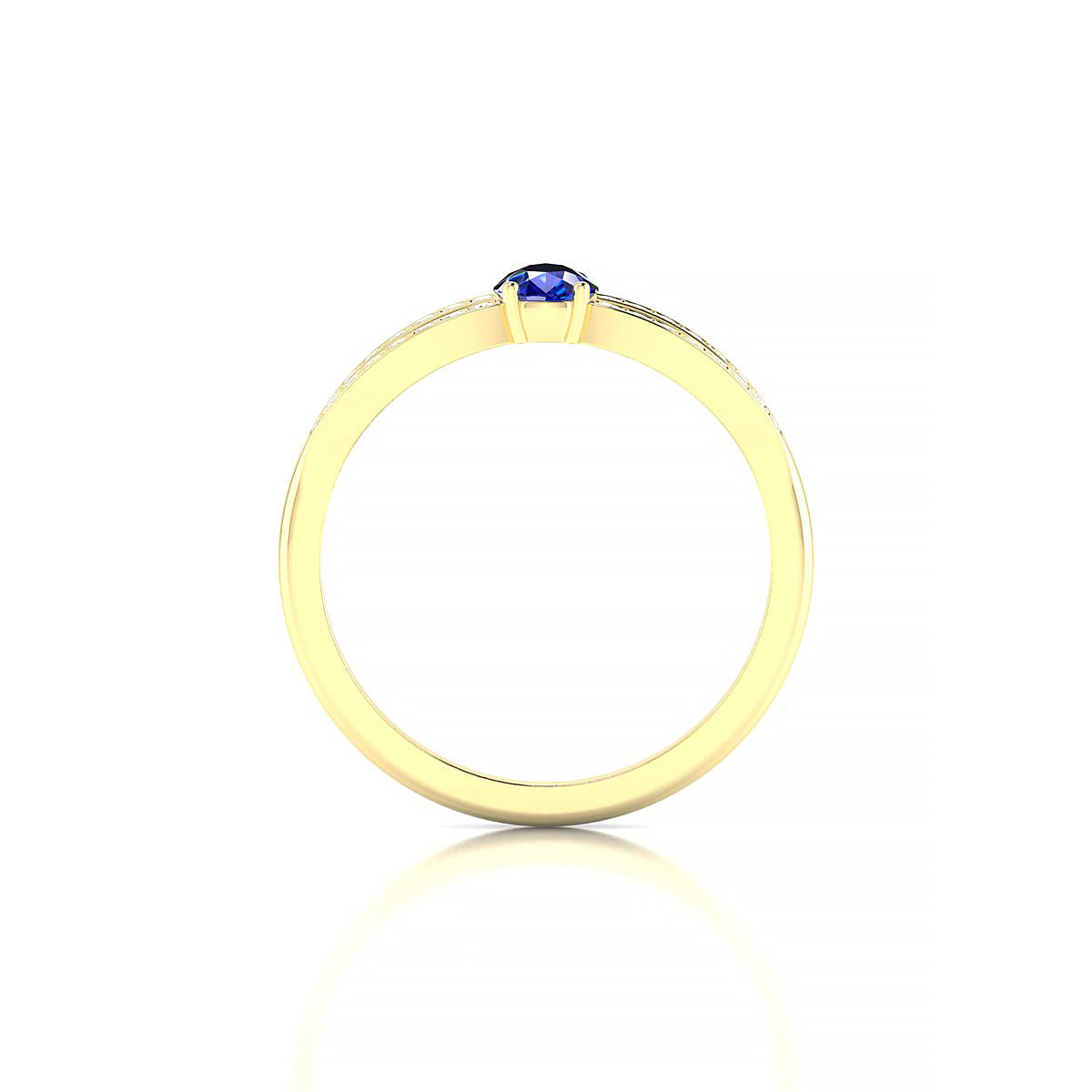 Prestige | 18k Yellow Gold 6 x 4 mm Pear Sapphire Ring