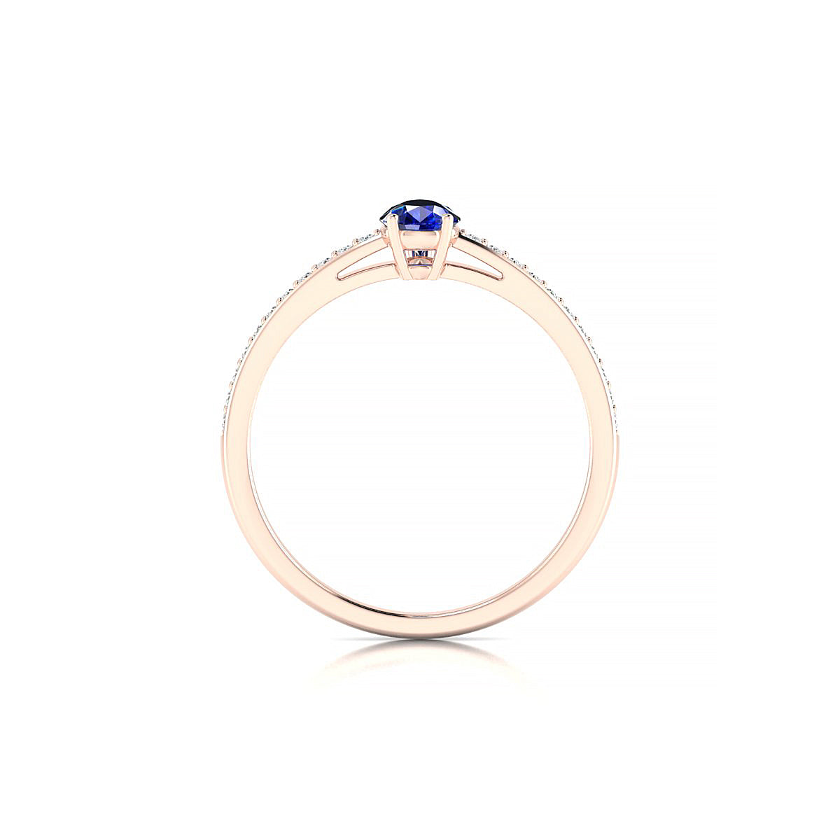 Promise | 18k Rose Gold 6 x 4 mm Pear Sapphire Ring
