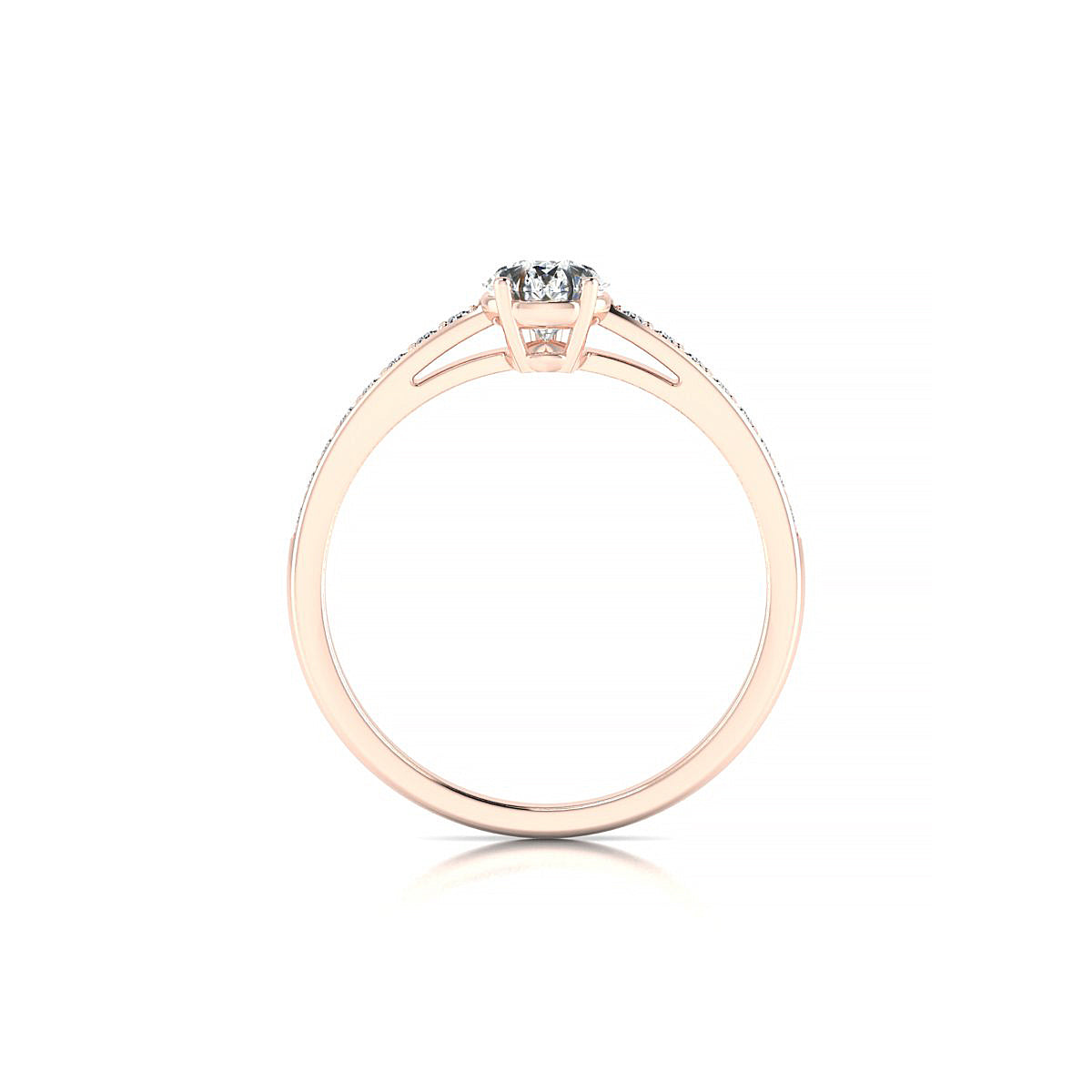 Promise | 18k Rose Gold 7 x 5 mm Pear Diamond Ring