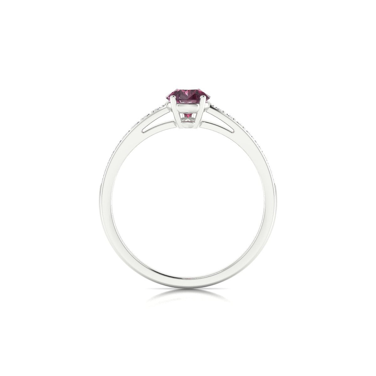 Promise | 18k White Gold 7 x 5 mm Pear Rhodolite Ring