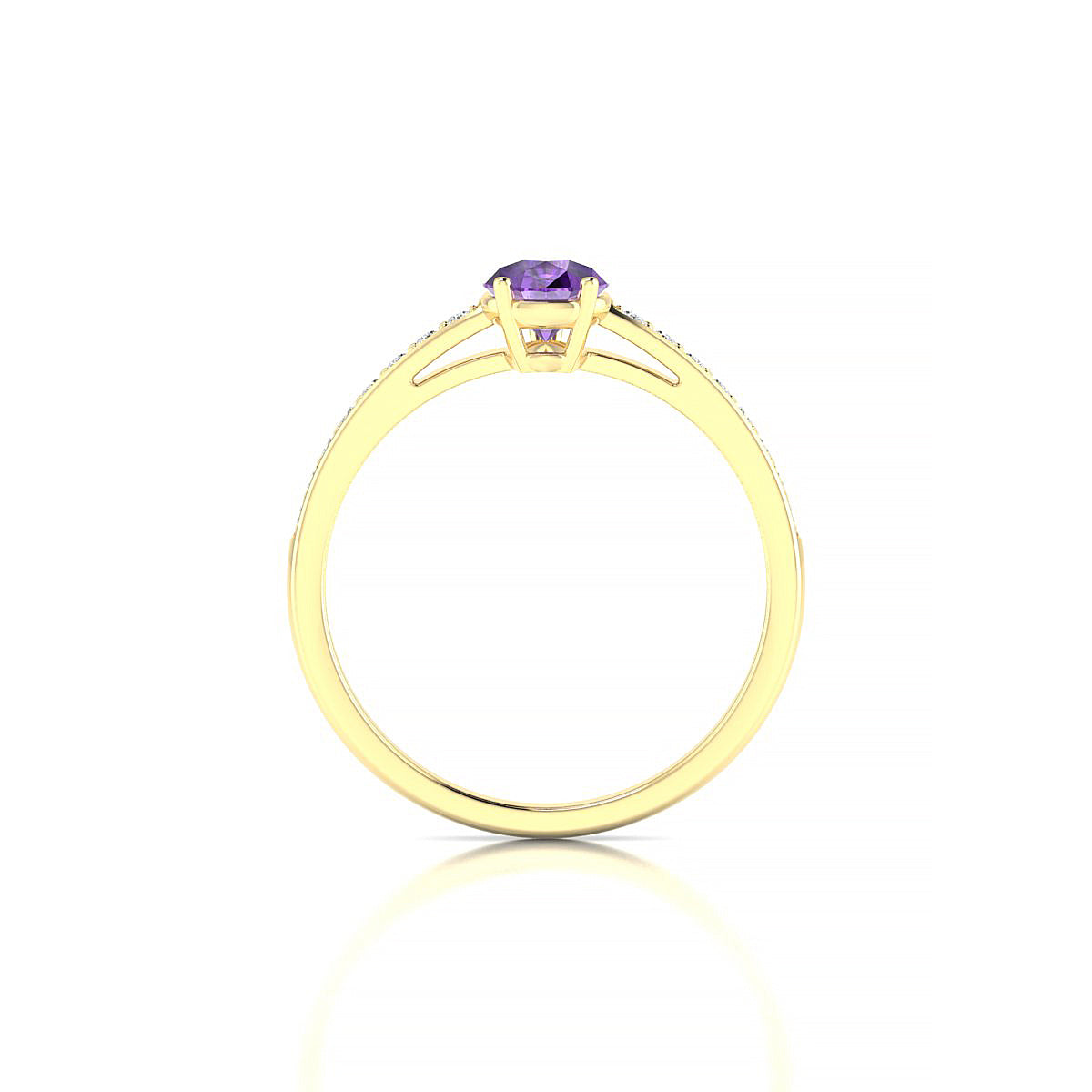 Promise | 18k Yellow Gold 7 x 5 mm Pear Amethyst Ring