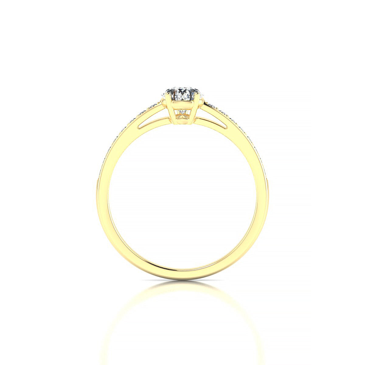 Promise | 18k Yellow Gold 7 x 5 mm Pear Diamond Ring