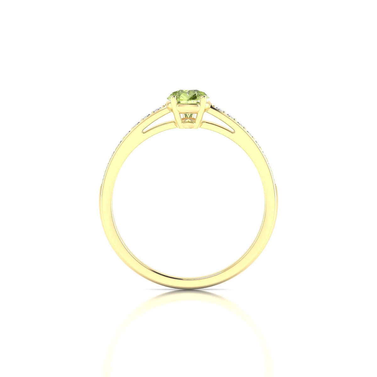 Promise | 18k Yellow Gold 7 x 5 mm Pear Peridot Ring