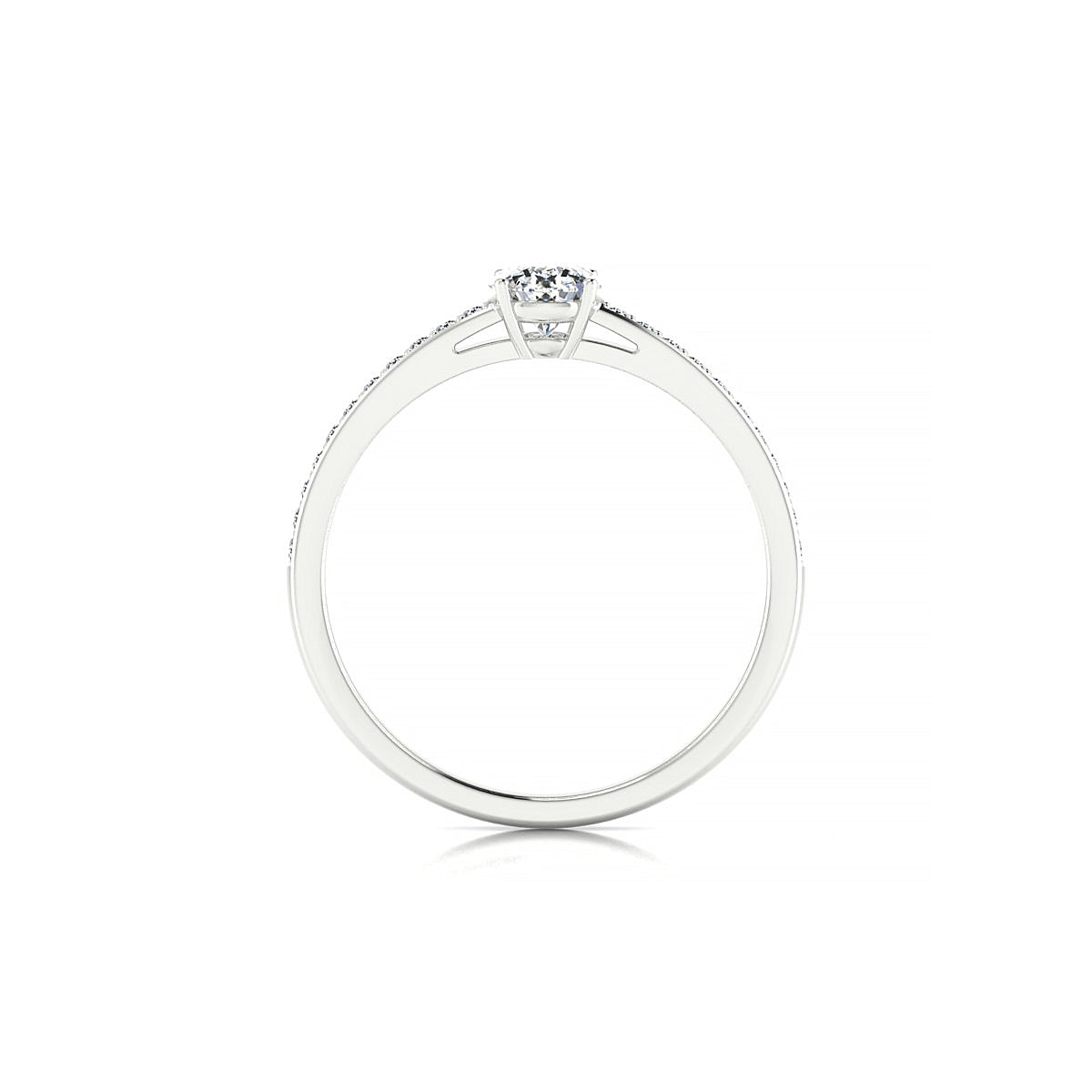 Promise | 18k White Gold 4.2 mm Round Diamond Ring
