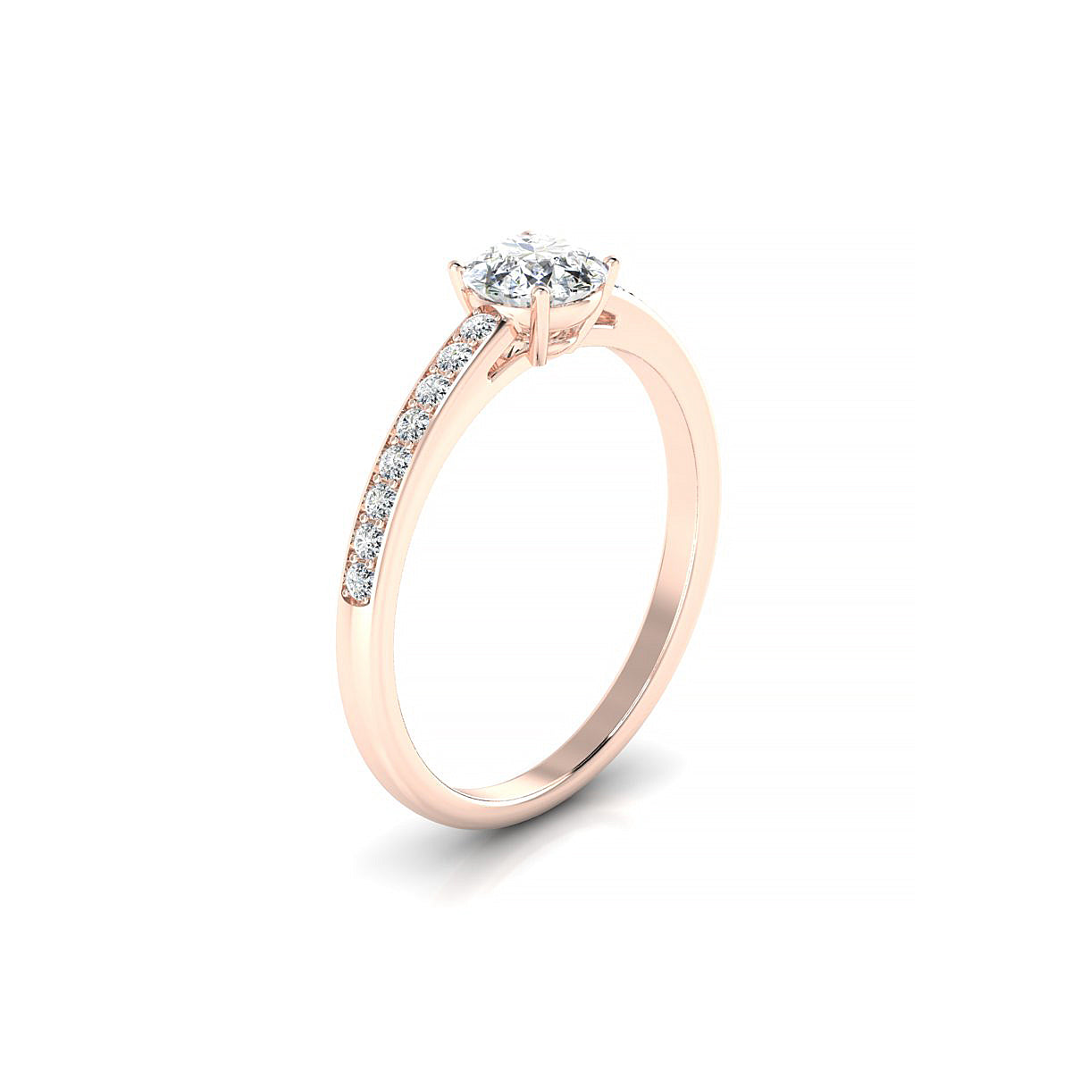 Promise | 18k Rose Gold 5.2 mm Round Diamond Ring