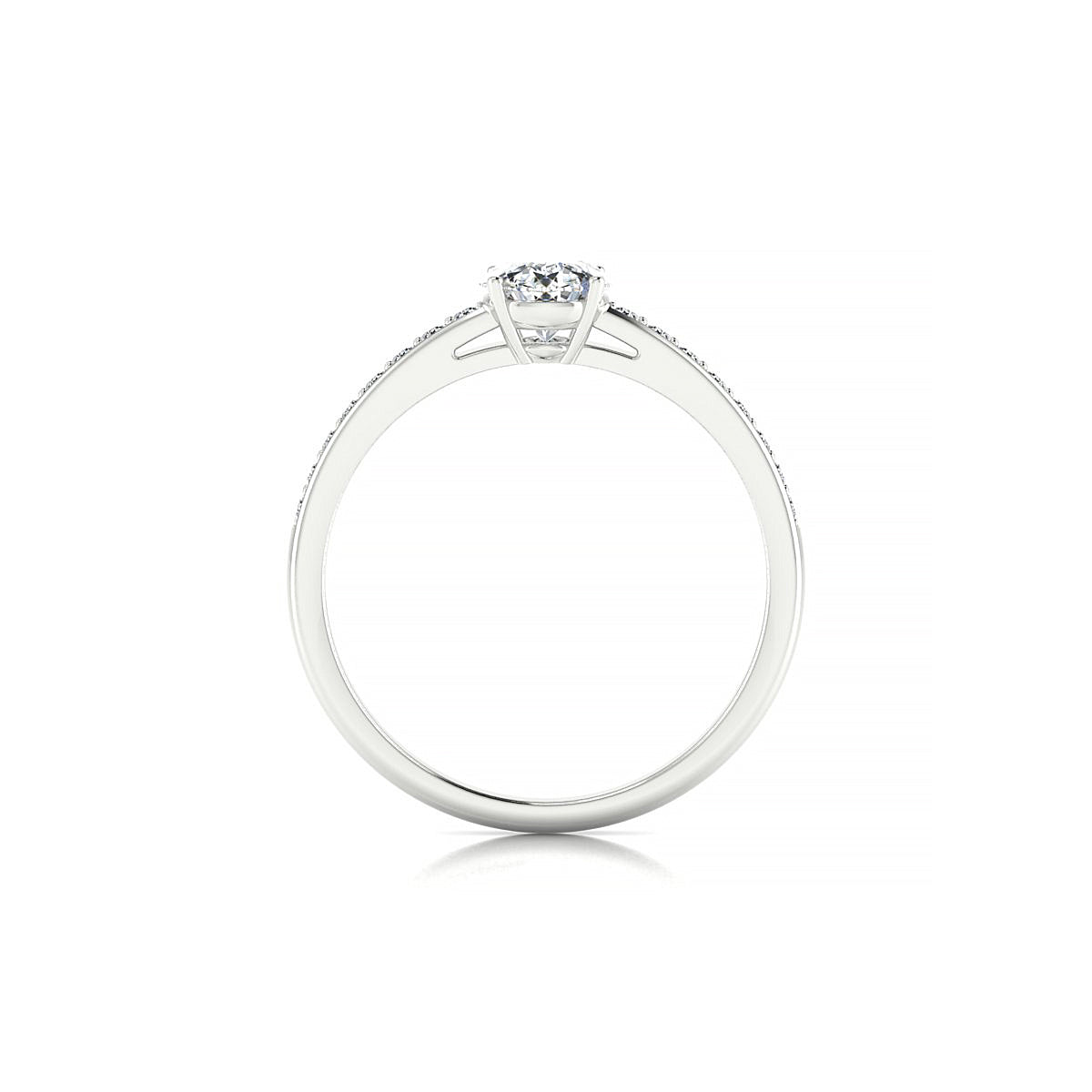 Promise | 18k White Gold 5.2 mm Round Diamond Ring
