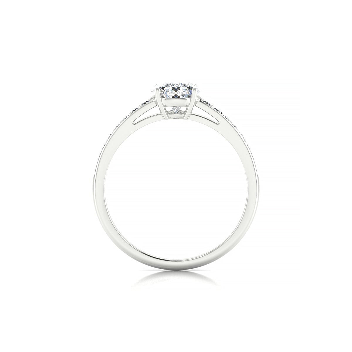 Promise | 18k White Gold 5.7 mm Round Diamond Ring