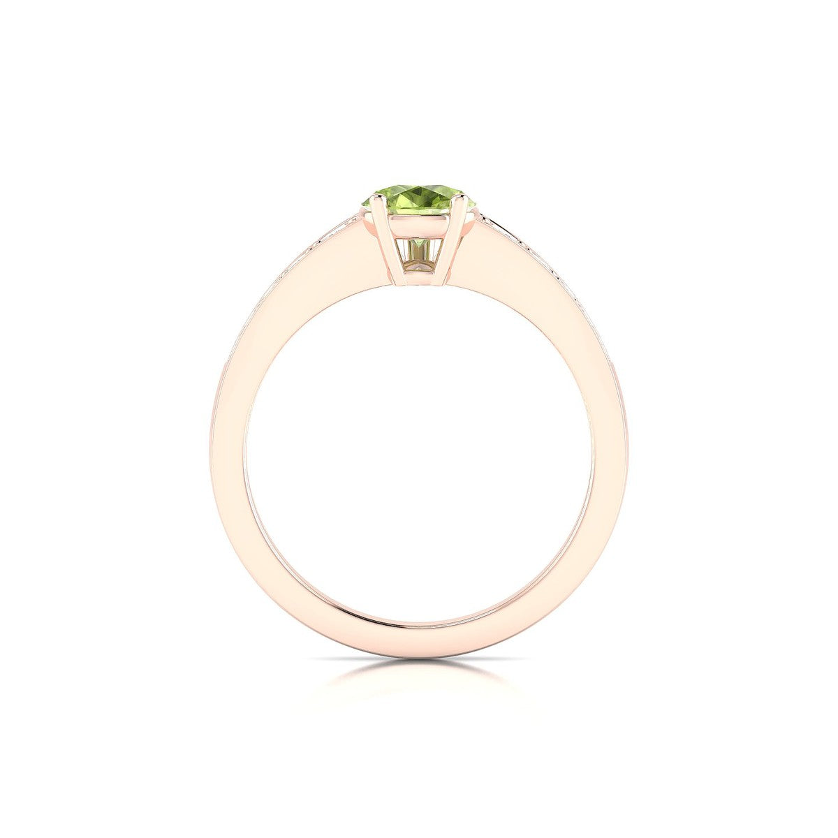 Prosperity | 18k Rose Gold 8 x 6 mm Pear Peridot Ring