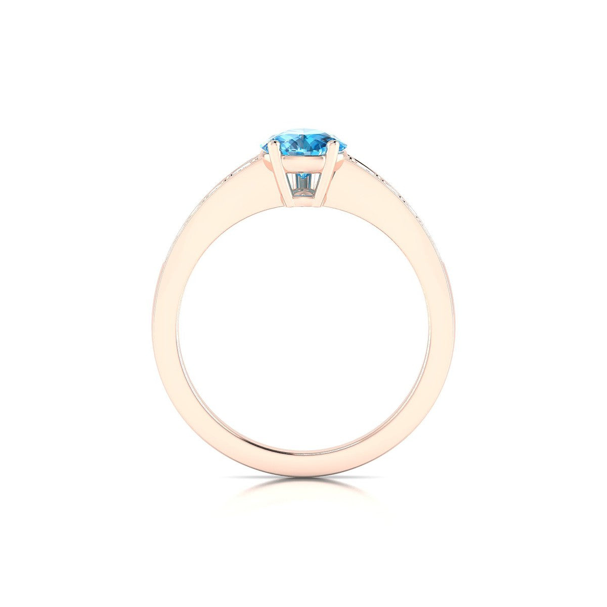 Prosperity | 18k Rose Gold 8 x 6 mm Pear Topaz Ring