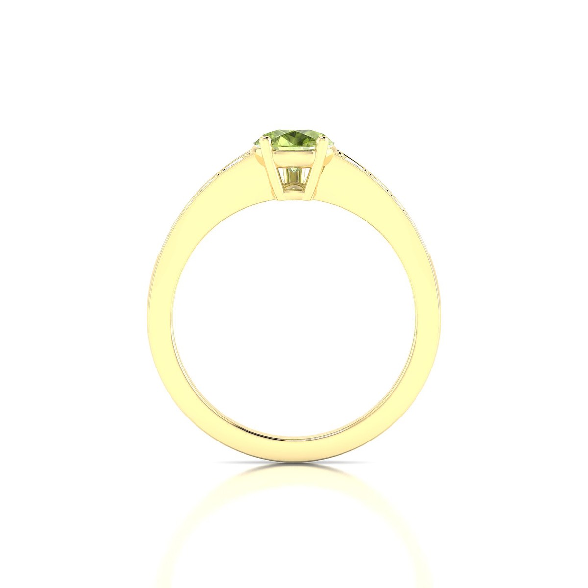 Prosperity | 18k Yellow Gold 8 x 6 mm Pear Peridot Ring