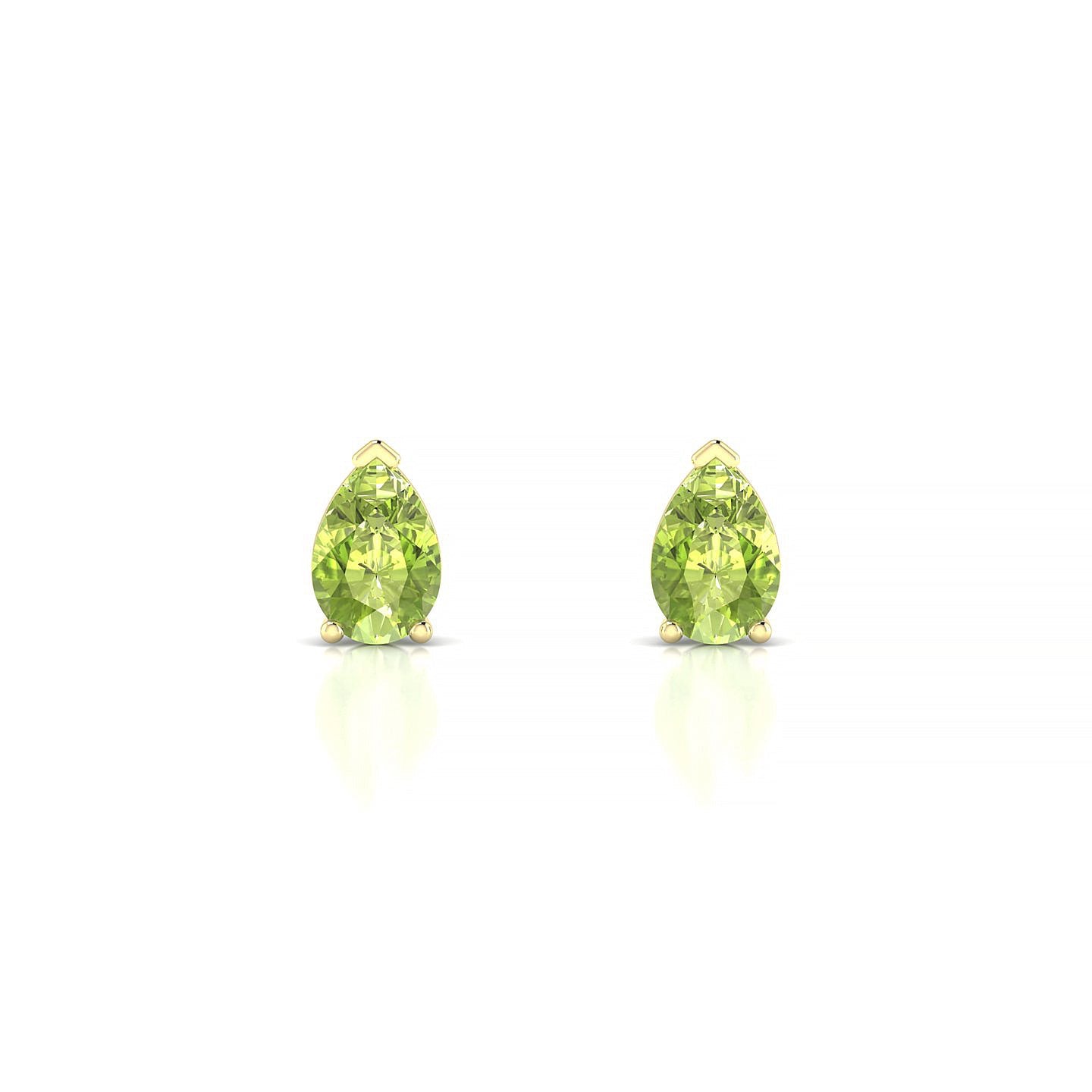 Radiance | 18k Yellow Gold 6 x 4 mm Pear Peridot Earrings