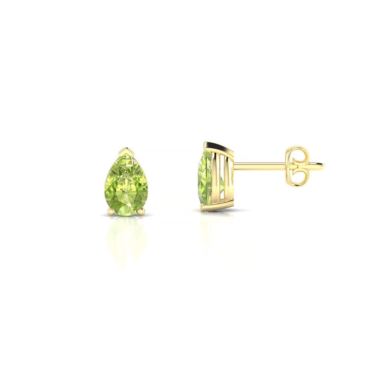 Radiance | 18k Yellow Gold 6 x 4 mm Pear Peridot Earrings