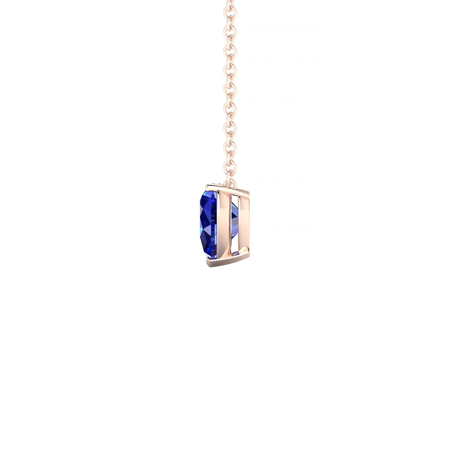 Radiance | 18k Rose Gold 5.5 mm Heart Sapphire Pendant