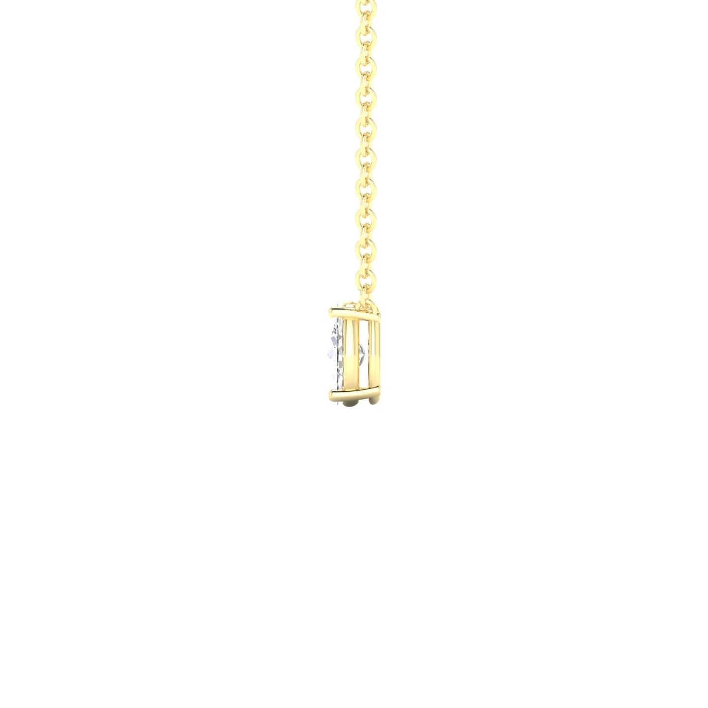 Radiance | 18k Yellow Gold 5 x 3 mm Oval Diamond Pendant