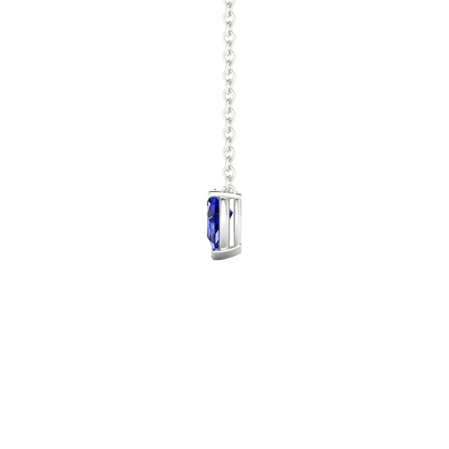 Radiance | 18k White Gold 5 x 3 mm Pear Sapphire Pendant
