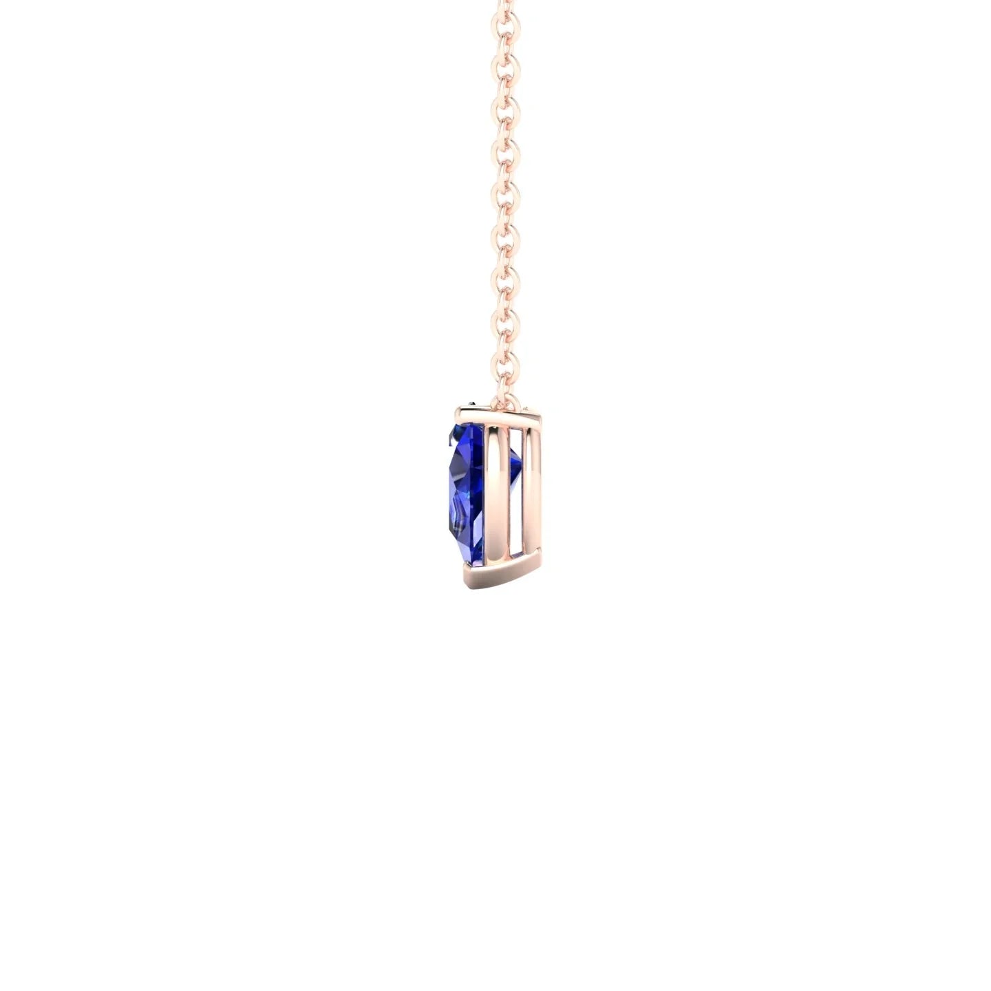 Radiance | 18k Rose Gold 6 x 4 mm Pear Sapphire Pendant