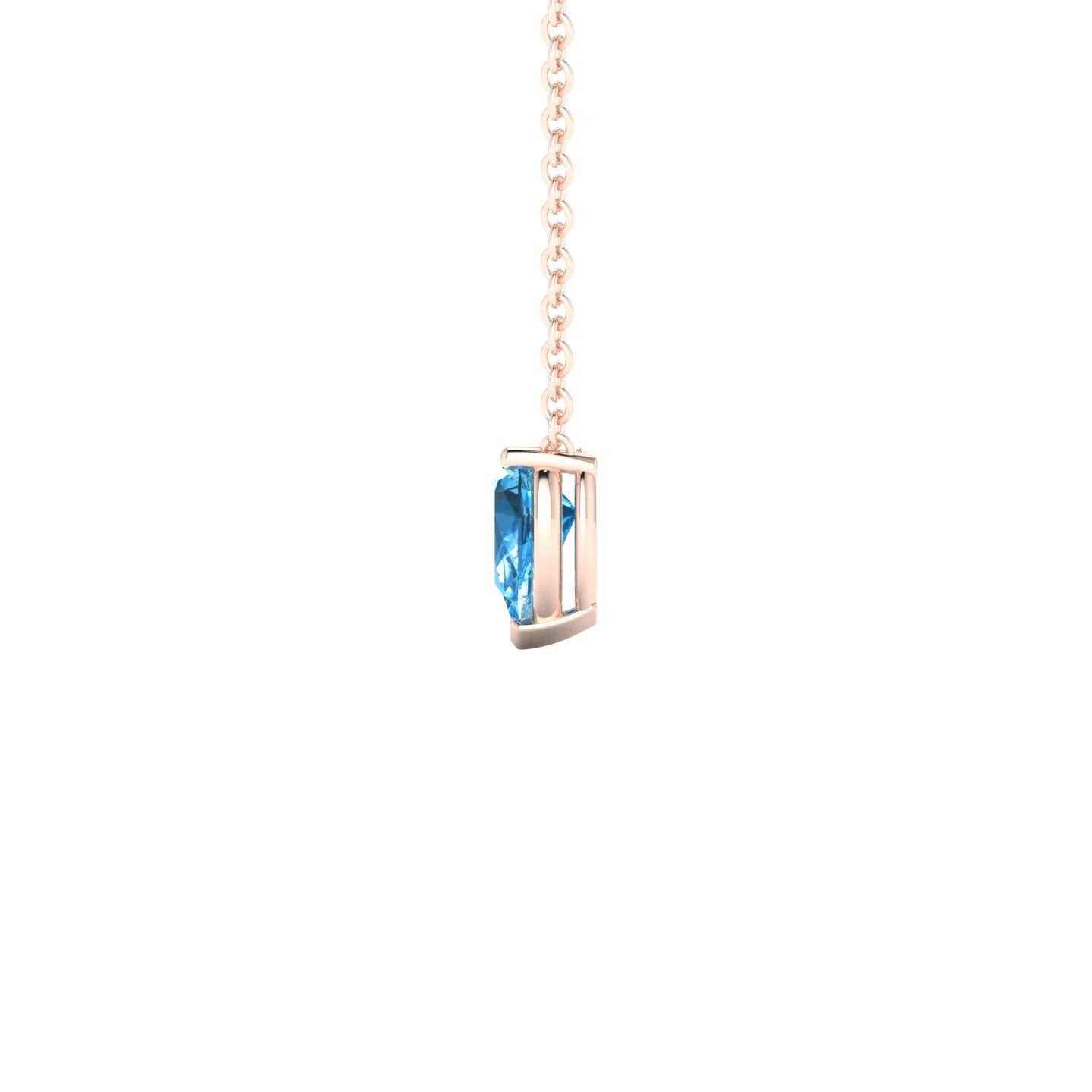 Radiance | 18k Rose Gold 6 x 4 mm Pear Topaz Pendant