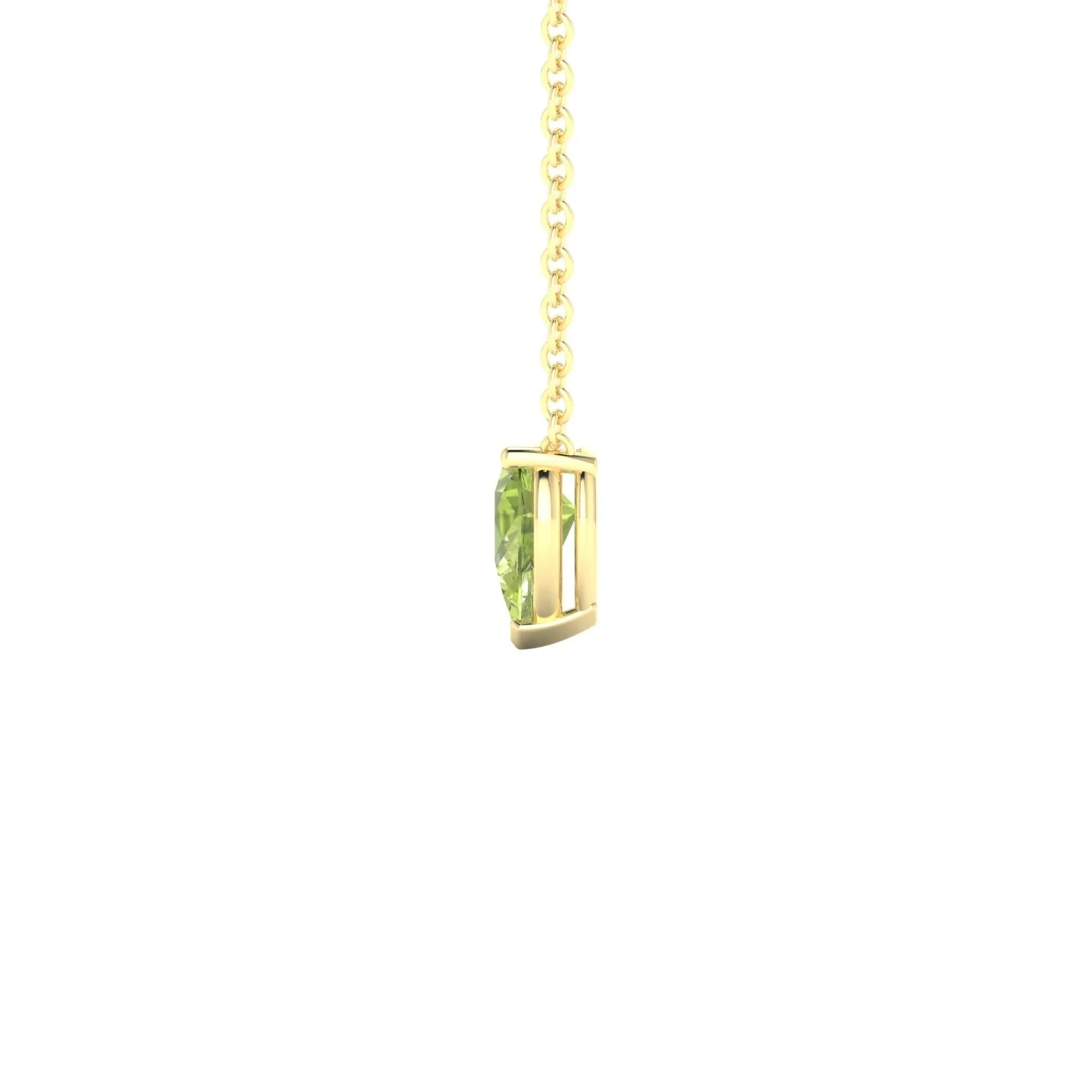 Radiance | 18k Yellow Gold 6 x 4 mm Pear Peridot Pendant